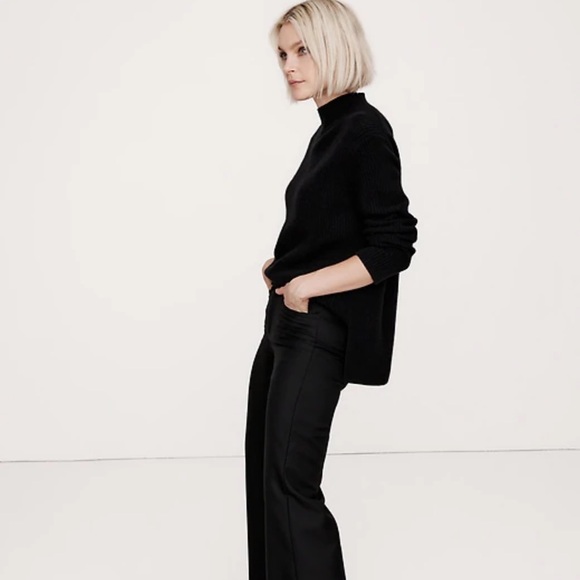 Banana Republic LIDO WIDE-LEG ITALIAN WOOL PANT, NWT, size 12 - Picture 5 of 6